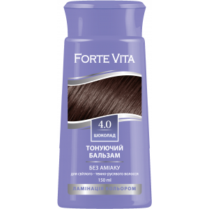 Forte Vita dažantis plaukų balzamas  4.0 ( Šokoladas) 150ml. (geriausias iki 2025 spalio pabaigos)